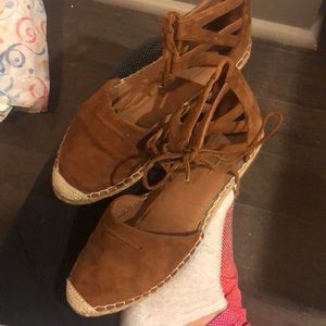 Aquazzura brown espadrille